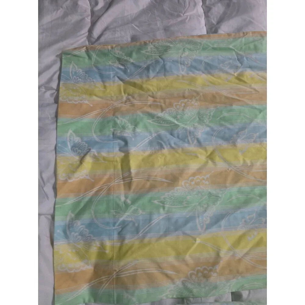 Vintage Springmaid Pastel Butterfly Set of 2 Pillowcases